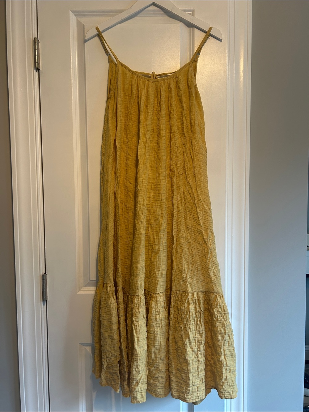 vestique Women’s Mustard Yellow Sleeveless Maxi Dress